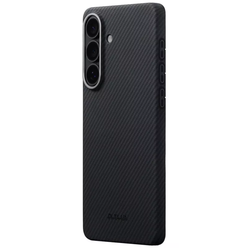 PITAKA Edge Case MagSafe, skirta „Samsung Galaxy S26+“, juoda/pilka