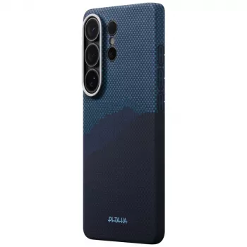 PITAKA Edge Case MagSafe, skirta Samsung Galaxy S26 Ultra – Over the Horizon (juoda/pilka)