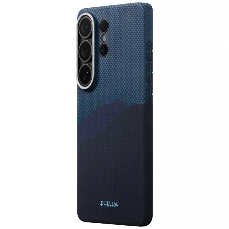 PITAKA Edge Case MagSafe, skirta Samsung Galaxy S26 Ultra – Over the Horizon (juoda/pilka)