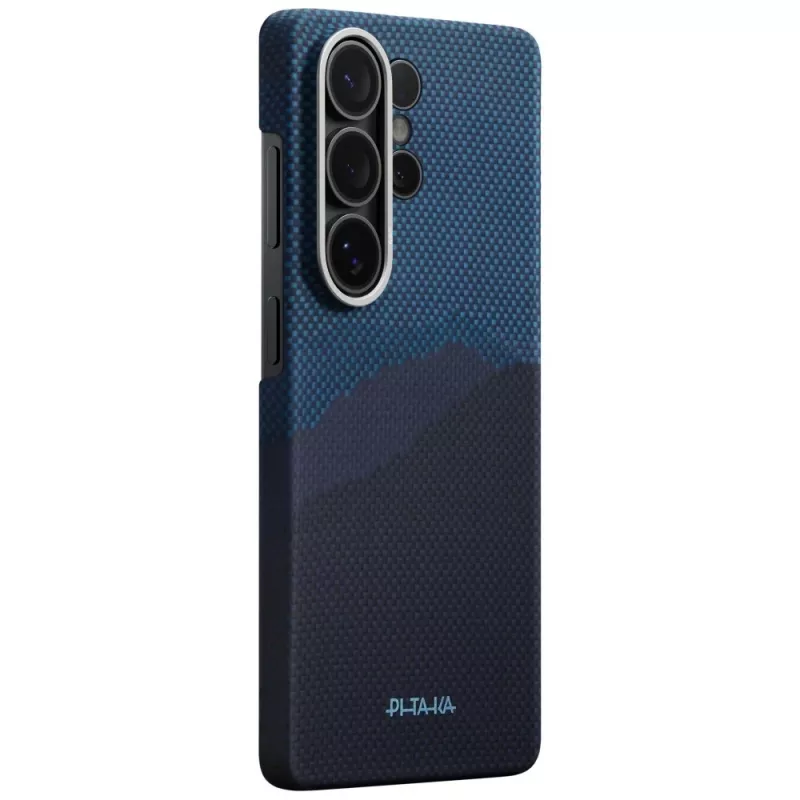 PITAKA Edge Case MagSafe, skirta Samsung Galaxy S26 Ultra – Over the Horizon (juoda/pilka)