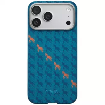 PITAKA Happiness Rides Edge Case MagSafe, skirta iPhone 17 Pro Max, indigo