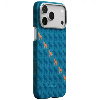 PITAKA Happiness Rides Edge Case MagSafe, skirta iPhone 17 Pro Max, indigo