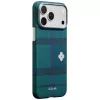 PITAKA Flora in Grid Edge Case for iPhone 17 Pro Max – Forest Dawn