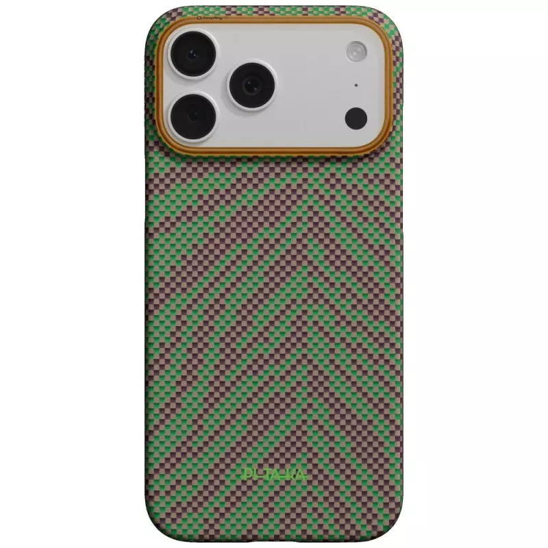PITAKA Edge Case Breath of Veins, skirta iPhone 17 Pro Max - Sprout Surge