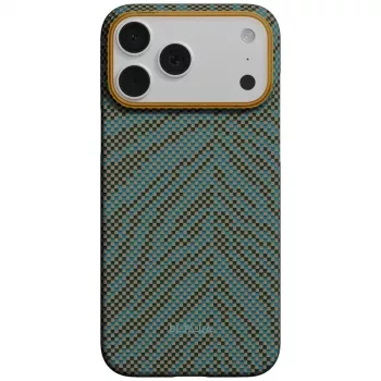PITAKA Edge Case Breath of Veins, skirta iPhone 17 Pro Max, Dive Green