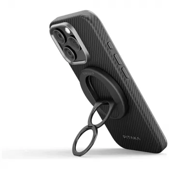 PITAKA MagEZ Grip 3 MagSafe Magnetic Phone Grip Black/Grey