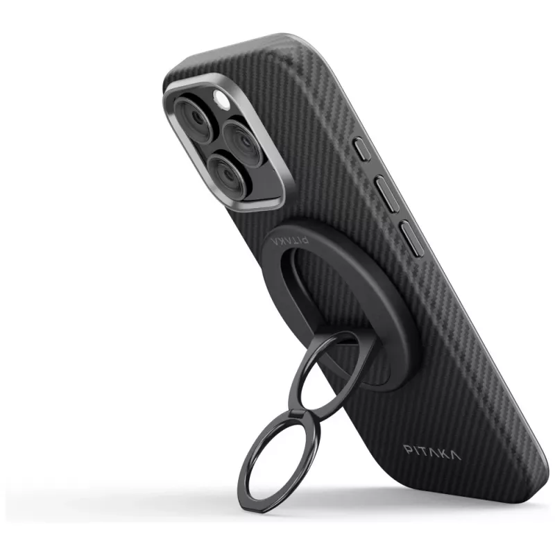 PITAKA MagEZ Grip 3 MagSafe Magnetic Phone Grip Black/Grey