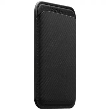 PITAKA Woven Wallet MagSafe Magnetic Wallet for iPhone - Black/Grey