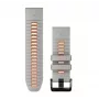 HAMA Garmin Silicone Watch Band QuickFit 26mm Misty Grey/Orange 010-13281-02