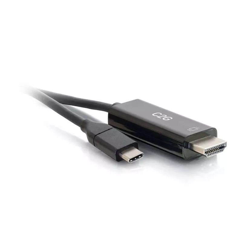 C2G USB-C į HDMI adapterio laidas - 1,83 m - Juodas - 4K@60Hz - reversinis USB-C lizdas
