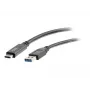 C2G 6ft USB C to USB A laidas - USB 3.2 - 5Gbps - M/M - Juodas