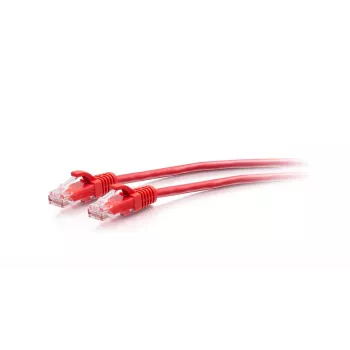 CABLES2GO C2G 3ft (0,9 m) Cat6a Snagless Unshielded (UTP) Slim Ethernet Network Patch Cable - Red
