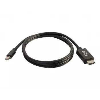 C2G 6ft Mini DisplayPort į HDMI laidas - Mini DP į HDMI adapterio laidas - M/M - TAA atitinkantis - 1,83 m - Juodas