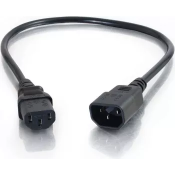 CABLES2GO Power Extension Cord C13 to C14 2m Black