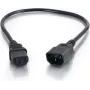 CABLES2GO Power Extension Cord C13 to C14 2m Black