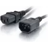 CABLES2GO Power Extension Cord C13 to C14 2m Black