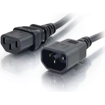CABLES2GO Power Extension Cord C13 to C14 2m Black