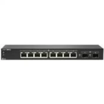 SonicWALL SWS12-8 valdomas tinklo jungiklis – 8 x Gigabit + 2 x SFP