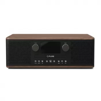 PURE ACOUSTICS Pure Classic C-D6 Skaitmeninis Radijo Imtuvas su CD Grojimo ir Bluetooth Coffee Black/Walnut EU/UK