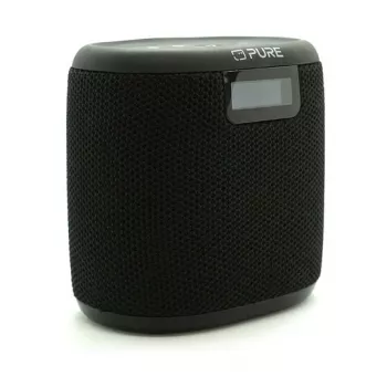 Pure Acoustics Pure Woodland Mini vandeniui atsparus lauko garsiakalbis su FM/DAB+ radiju, juodas