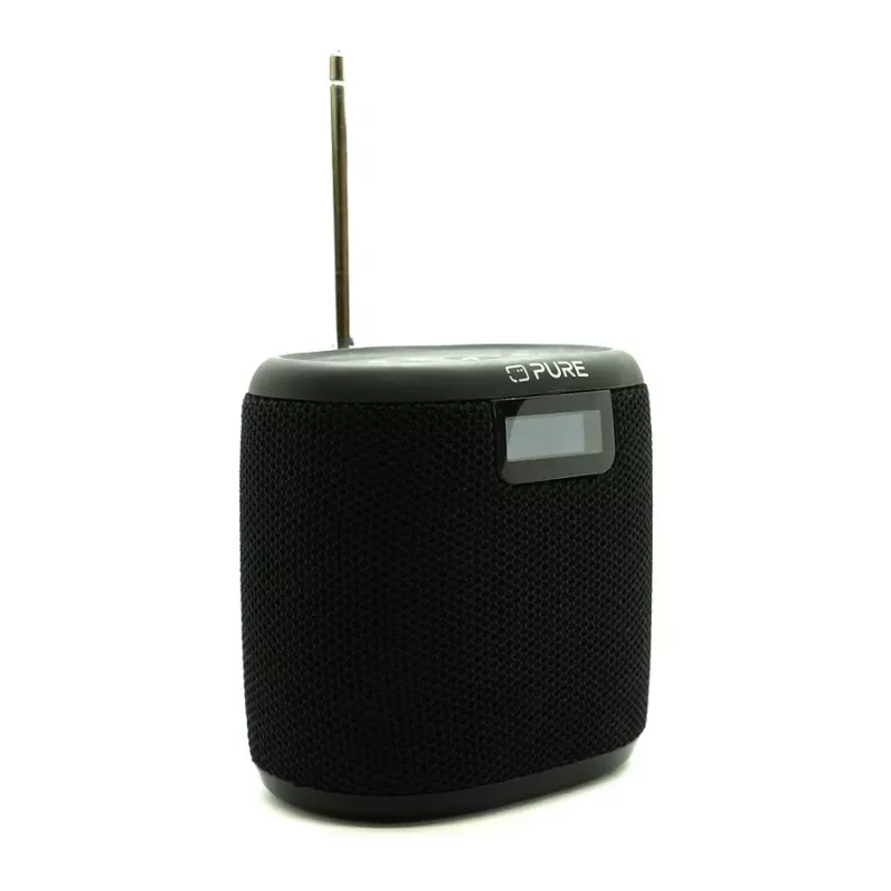 Pure Acoustics Pure Woodland Mini vandeniui atsparus lauko garsiakalbis su FM/DAB+ radiju, juodas