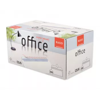 Elco Office C5/6 DL vokas - baltas - 80 g/m² - 114 x 229 mm - Peel & Seal