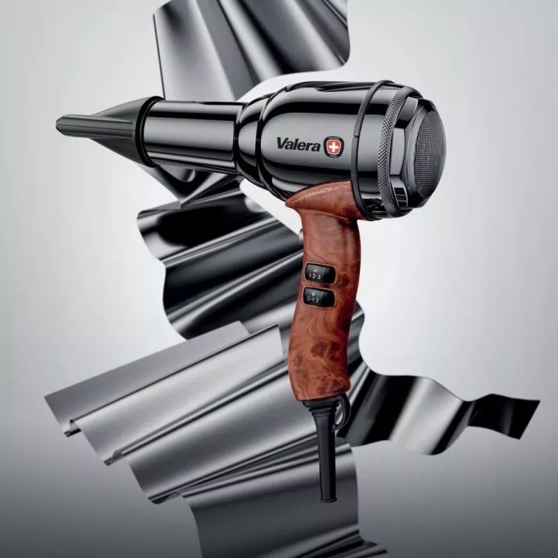 VALERA Swiss Steelmaster D Professional Hair Dryer 2000W Black Chrome