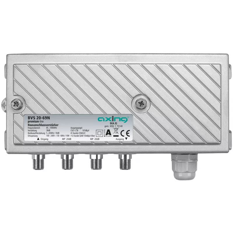 AXING BVS2069N Broadband House Connection Amplifier 38 dB