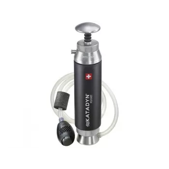 Katadyn Pocket Water Filter – 0,2 mikrono keraminis rankinis siurblys, 50 000 litrų talpa