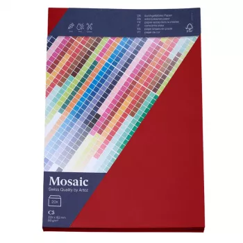 Artoz Papier Mosaic vokai DIN C5 be langelio, ugnies raudoni, lipinami, 20 vnt. (9439420-587)