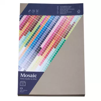 Artoz Papier Mosaic vokai DIN C5 be langelio, cementiniai, šlapiu klijais, 20 vnt. (9439420-217)