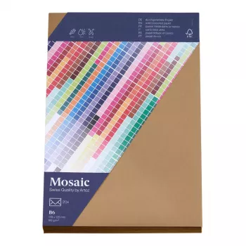 Artoz Papier Mosaic Vokai DIN B6 Be Lango Natūralūs Drėgnai Lipnūs 20 vnt.