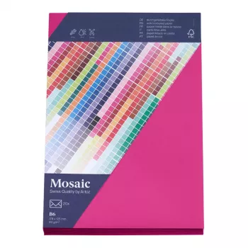 Artoz Papier Mosaic vokai DIN B6 be langelio fuksija, šlapiai lipnūs, 20 vnt.