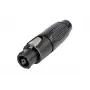 Neutrik NLT8FX-BAG speakON 8-Polių Moteriškas Laido Jungtis, Juoda, Poliamidas, Cinkas, IP50, 250V, 50A