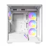 Antec Constellation Series C3 ARGB Mid Tower ATX Case with Tempered Glass Side Panel, White