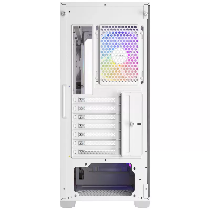 Antec Constellation Series C3 ARGB Mid Tower ATX Case with Tempered Glass Side Panel, White