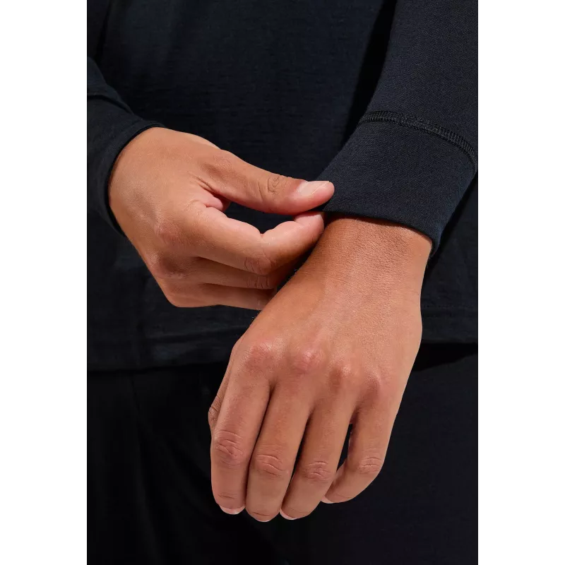Odlo Merino 200 BL Top Turtle Neck LS Half Zip - Black, Size M