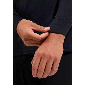 Odlo Merino 200 BL Top Turtle Neck LS Half Zip - Juoda, Dydis L