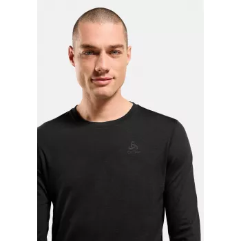 Odlo Merino 200 BL Top Crew Neck LS - Black, Size XL