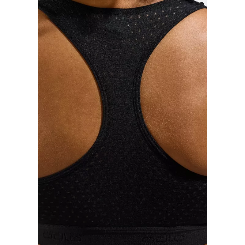 Sportinė liemenėlė Odlo Ascent PW Medium – juoda