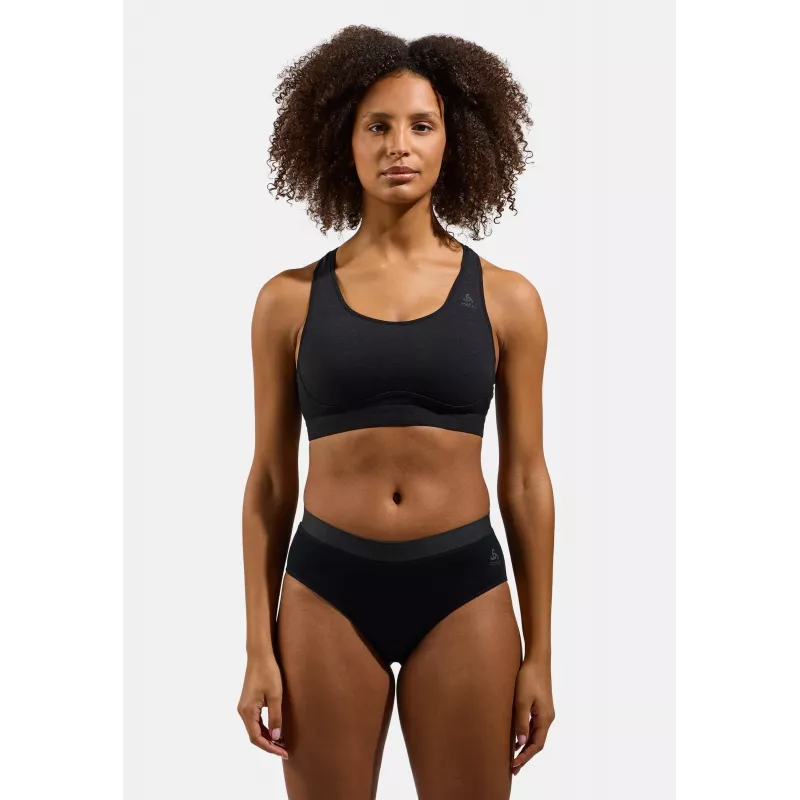 Sportinė liemenėlė Odlo Ascent PW Medium – juoda