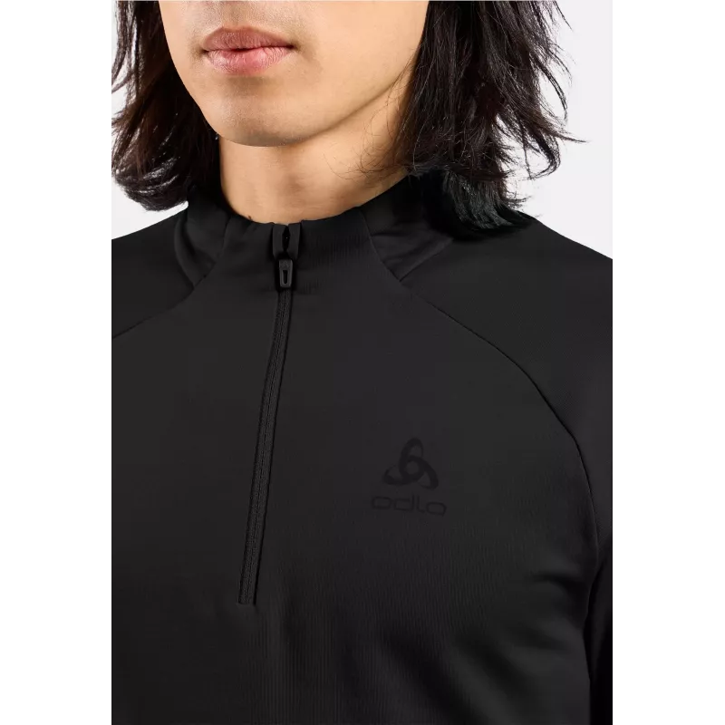 Odlo Essential Light Mid Layer 1/2 Zip - Black - XL