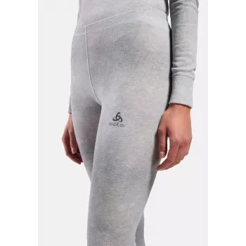 Odlo Active Warm X Pow BL Bottom Long Base Layer Bottoms - Silver Grey, Size S