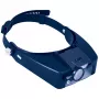 Discovery Crafts DHD 20 Galvos Didintuvas su 6 Keičiamais Lęšiais, LED Apšvietimu, Juoda/Pilka