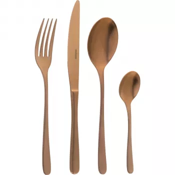 Sambonet Taste PVD Cutlery Set 24 pcs Gold 18/10 Stainless Steel