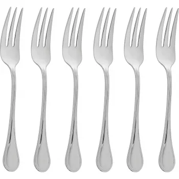 Sambonet Royal Inox 6 Cake Fork Set - Gift Box