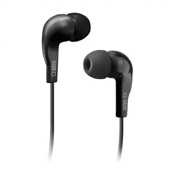 SBS TEINEARKL Ausinės Į ausį su Mikrofonu - Juodos - Laidinės - 1.2m Laidas - 3.5mm Lizdas - Skambučiams ir Muzikai