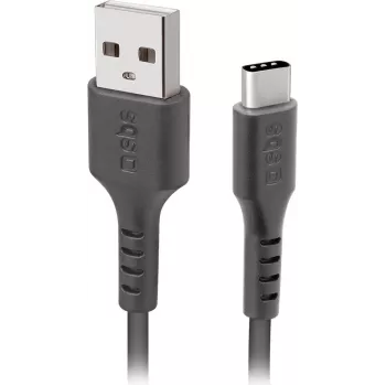 SBS USB 2.0 laidas USB-A – USB-C 2 m juodas