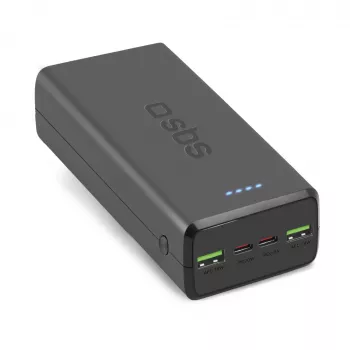 SBS Powerbank 30000 mAh Power Delivery 20W Multi-Port Black