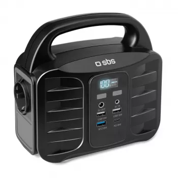 SBS nešiojama elektrinė stotelė 150W greitasis įkrovimas juoda (TEPOWST150W)